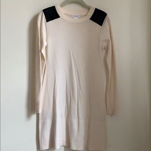 Club Monaco cream cashmere sweater dress xs